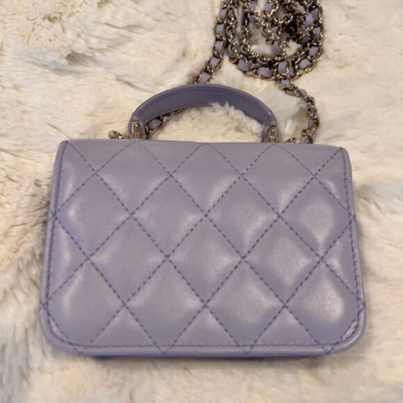 Chanel Flap Coin Purse with Chain - Light Purple - Picture 5 of 5